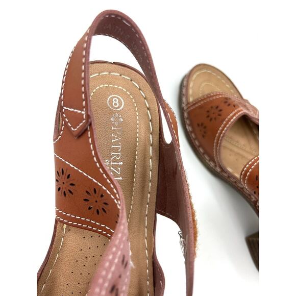 Women’s Ankle Strap Patricia Spring Step Brown Sandal NWT/Size 8 - Picture 7 of 8